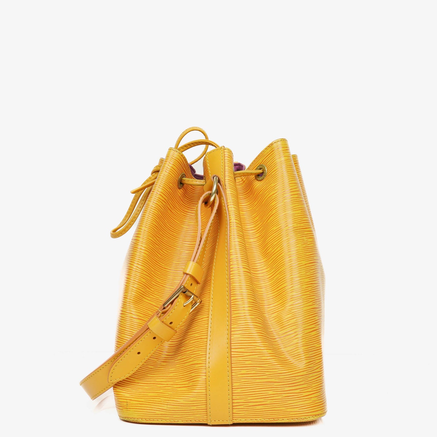 Louis Vuitton Petit Noe Yellow EPI Leather Shoulder Bag