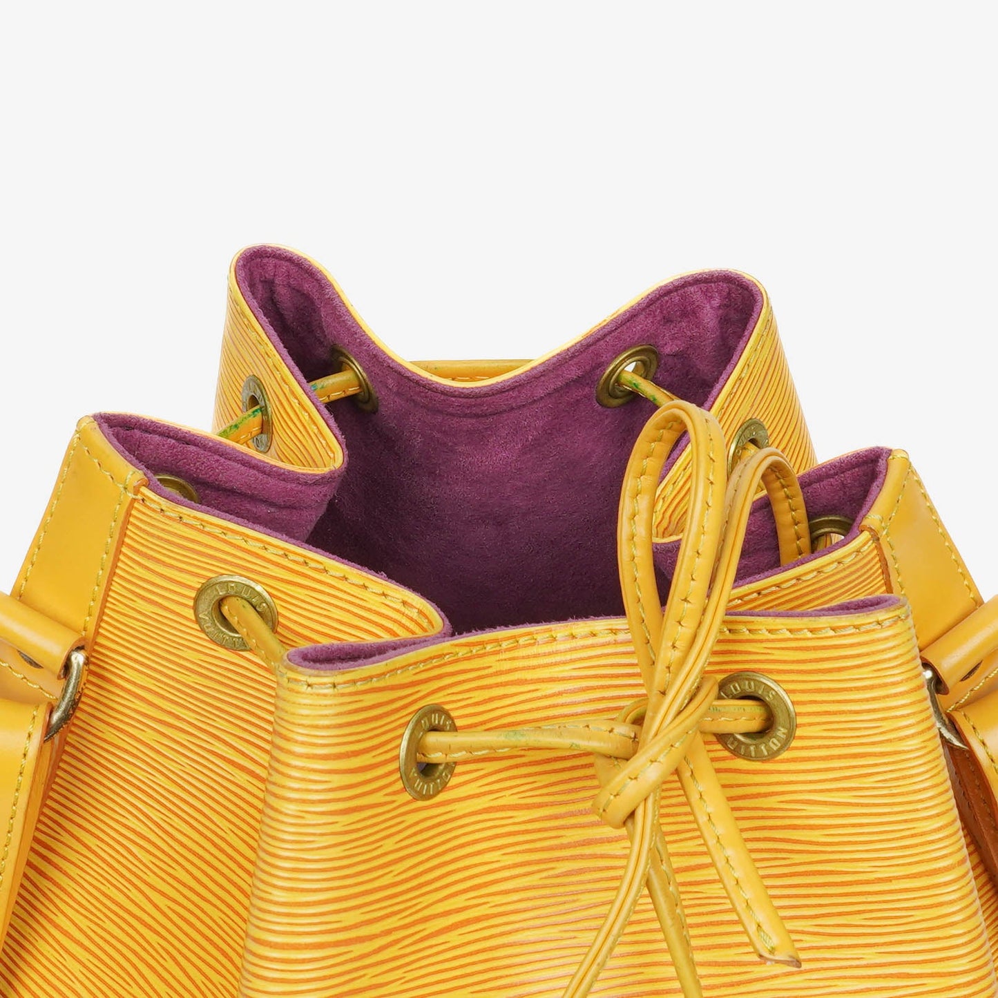Louis Vuitton Petit Noe Yellow EPI Leather Shoulder Bag