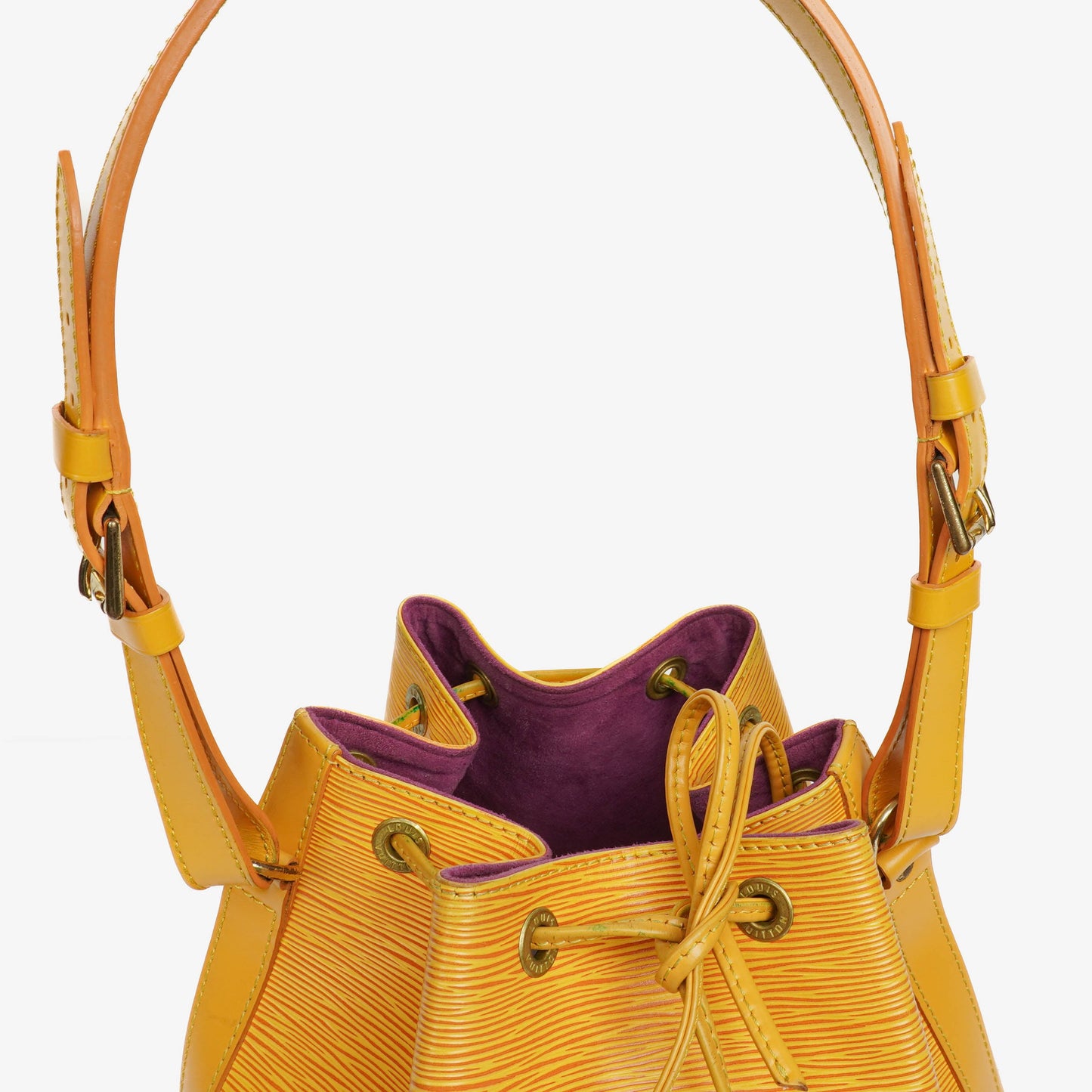 Louis Vuitton Petit Noe Yellow EPI Leather Shoulder Bag