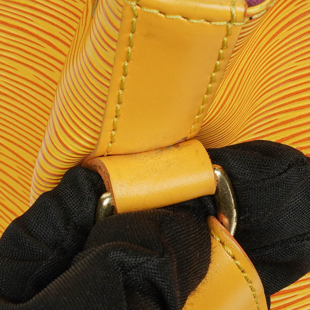 Louis Vuitton Petit Noe Yellow EPI Leather Shoulder Bag