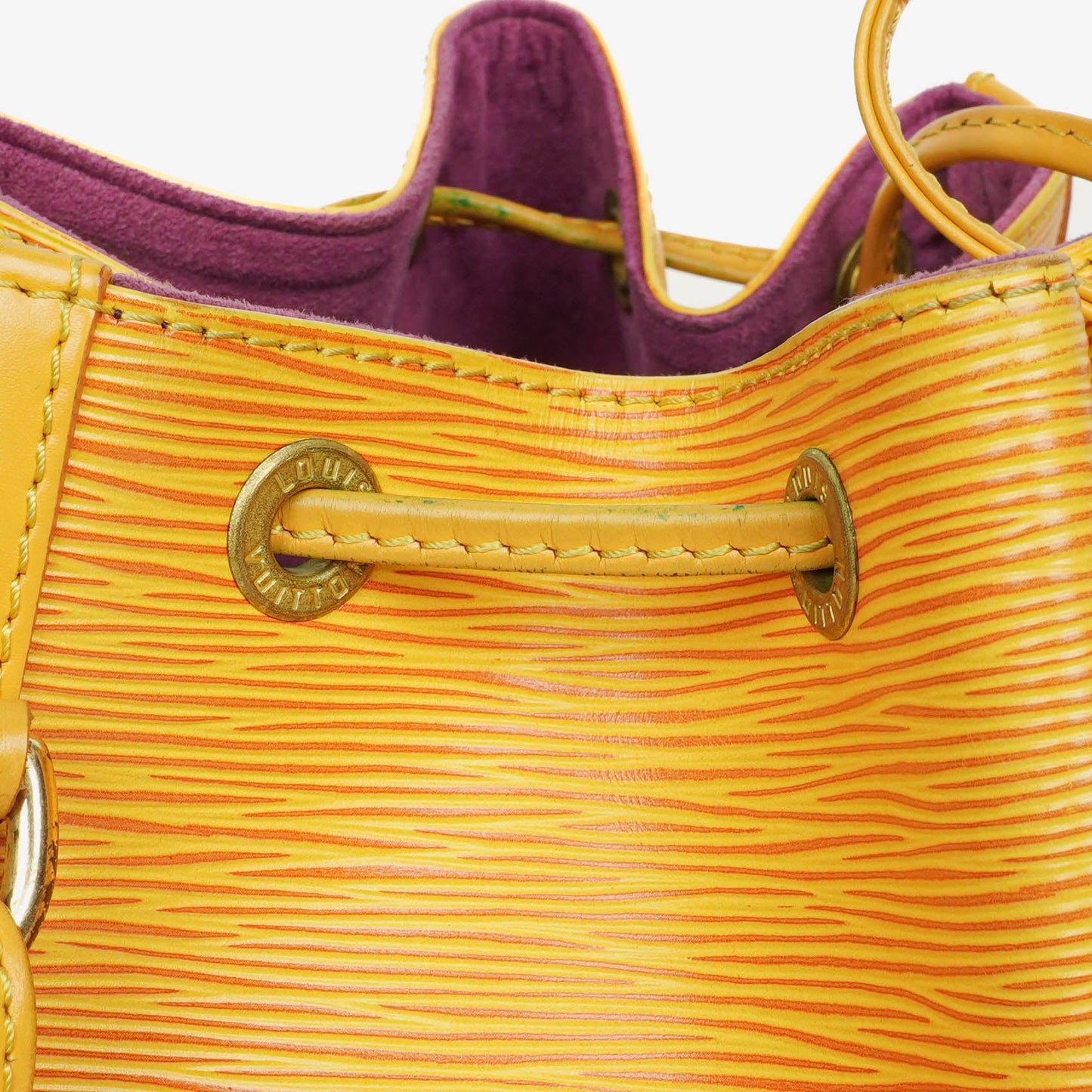 Louis Vuitton Petit Noe Yellow EPI Leather Shoulder Bag