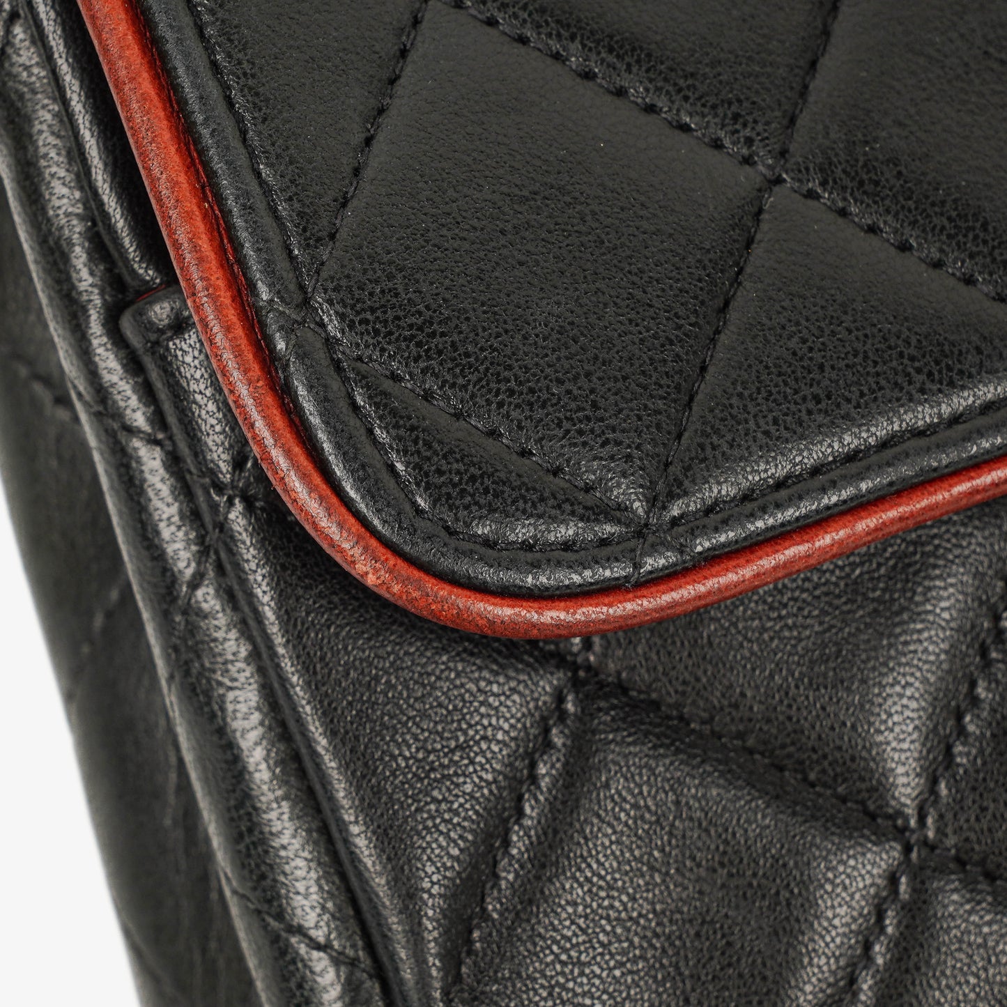 Chanel Medium Single Flap Bag Black Quilted Lambskin With 24K Gold-Plated Hardware