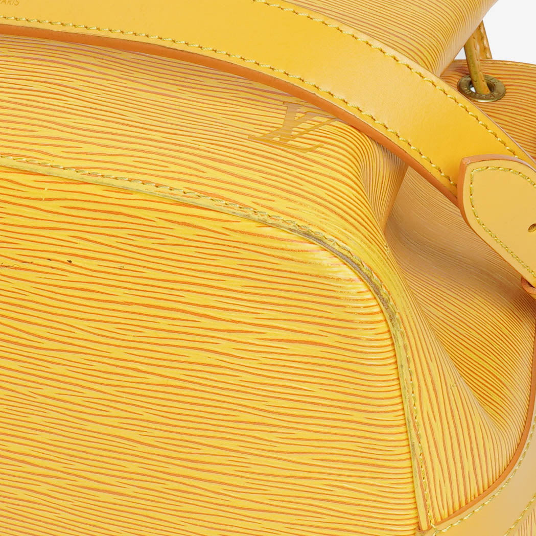 Louis Vuitton Petit Noe Yellow EPI Leather Shoulder Bag