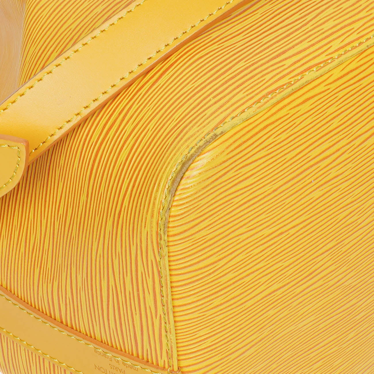 Louis Vuitton Petit Noe Yellow EPI Leather Shoulder Bag