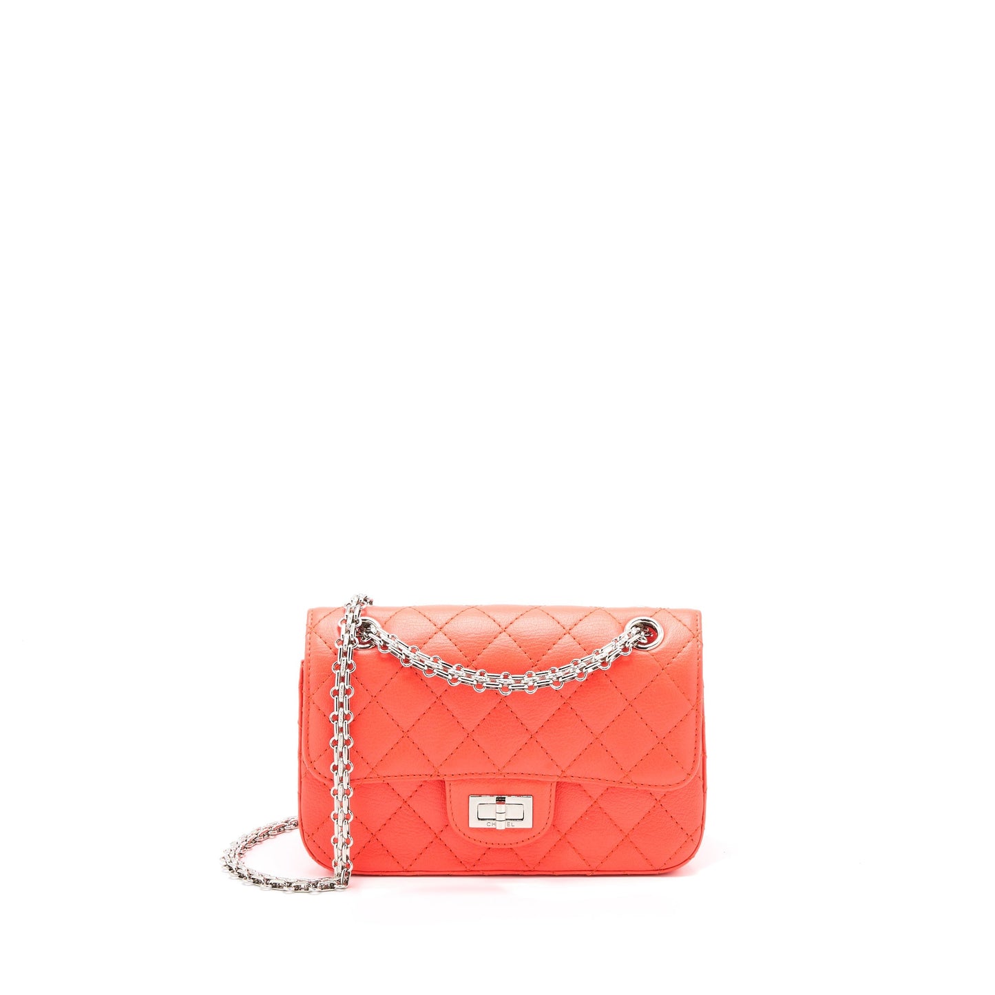 Chanel Mini 2.55 reissue flap bag Hot Orange