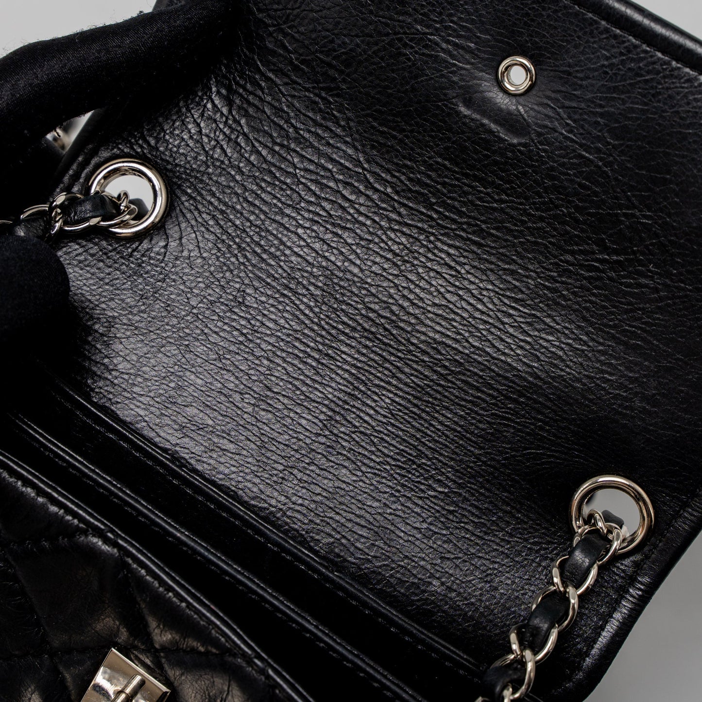 Chanel Giant CC Logo Bag Calfskin Navy