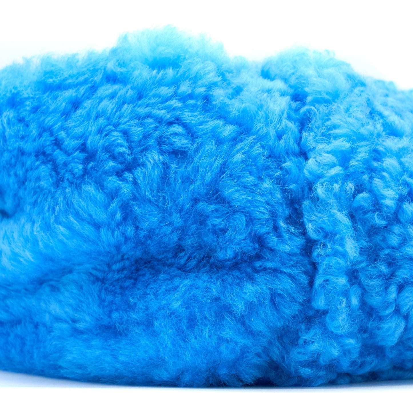 Bottega Veneta Fur Purse with Chain Shearling/Lambskin Blue