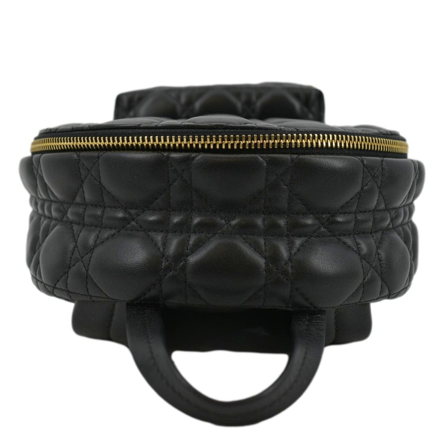 CHRISTIAN DIOR Cannage Quilted Leather Backpack Black