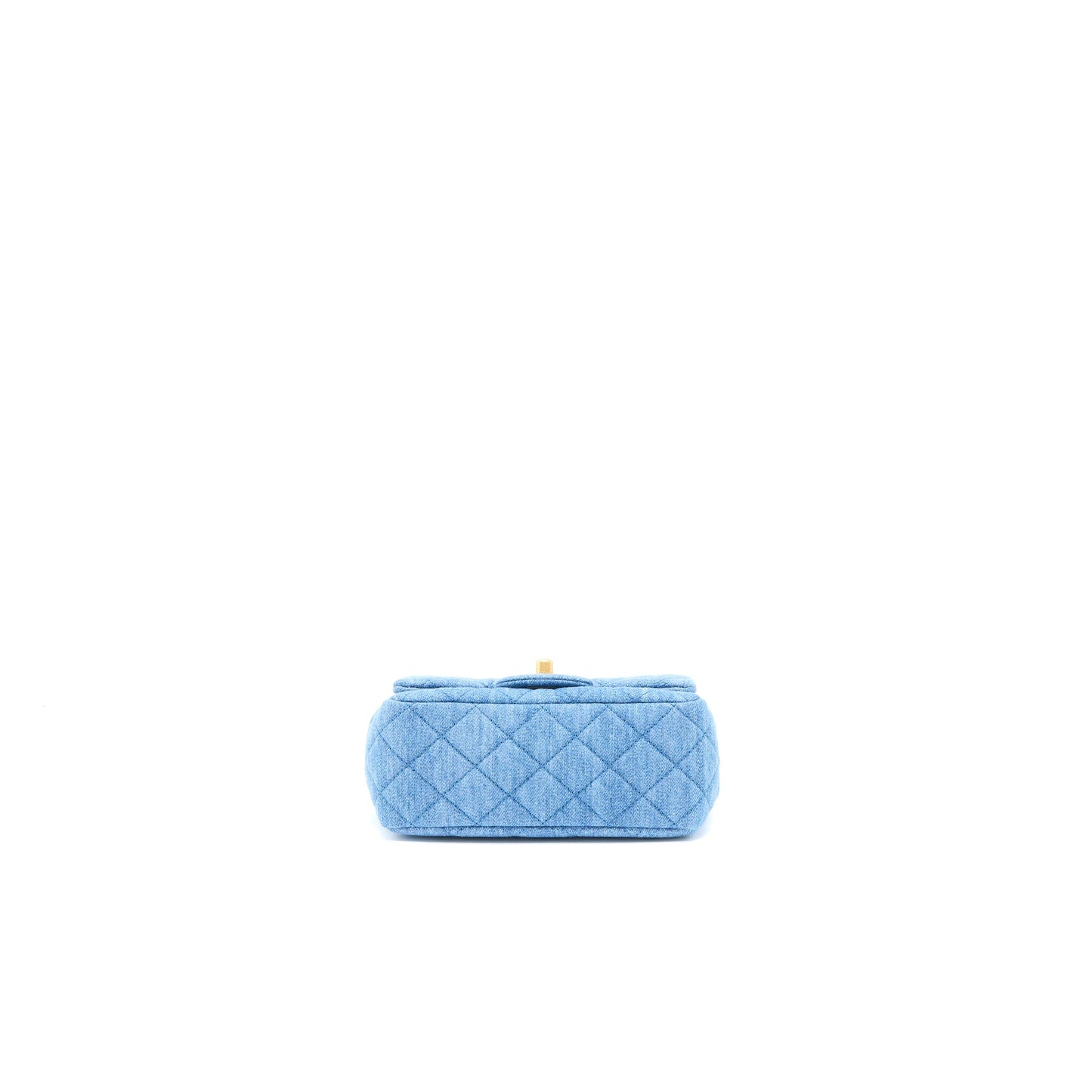 Chanel Pearl Crush Mini Square Flap Bag Denim  (Microchip)