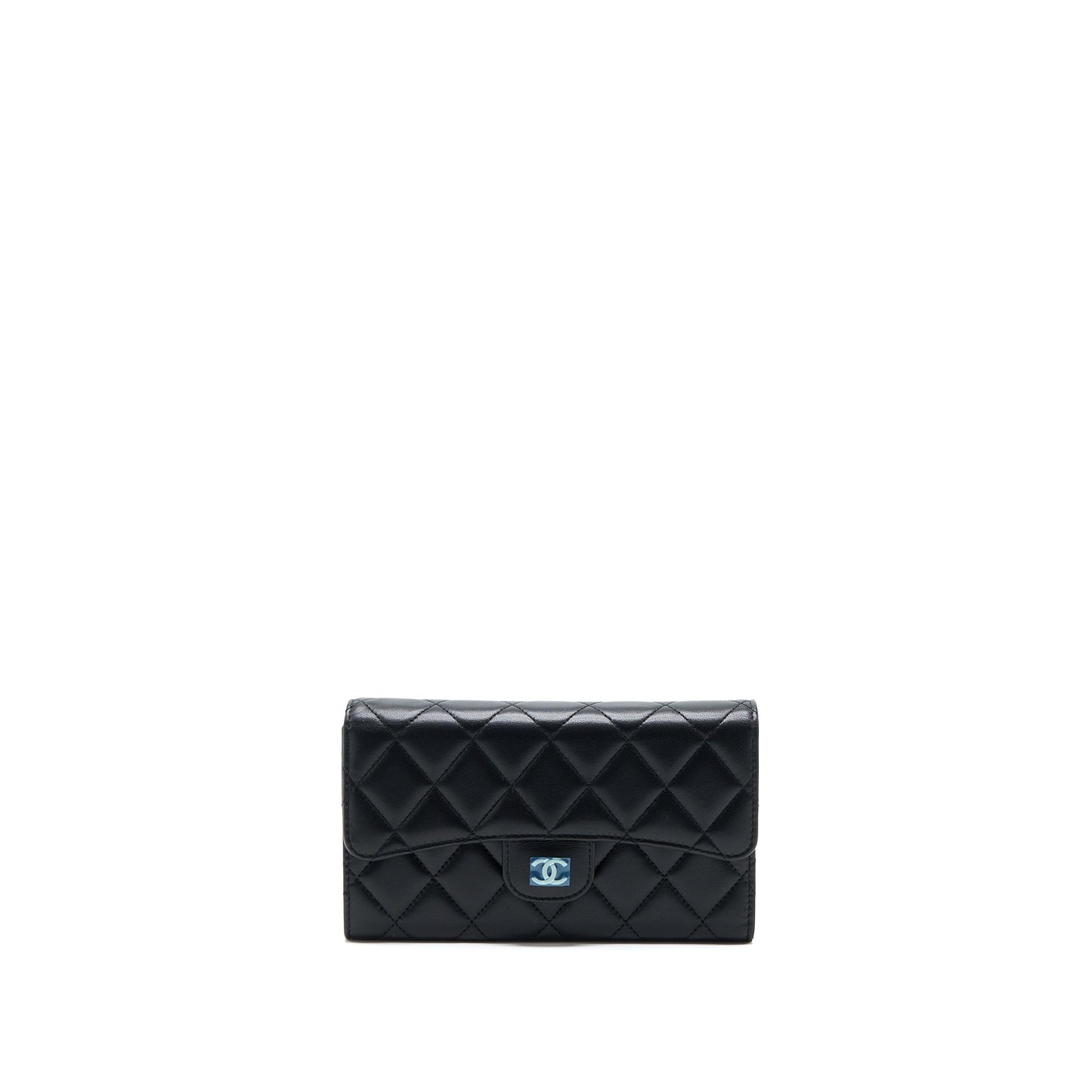 Chanel Classic Long Wallet Lambskin Black