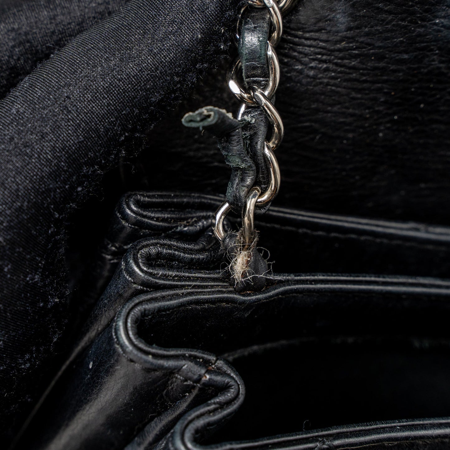 Chanel Giant CC Logo Bag Calfskin Navy