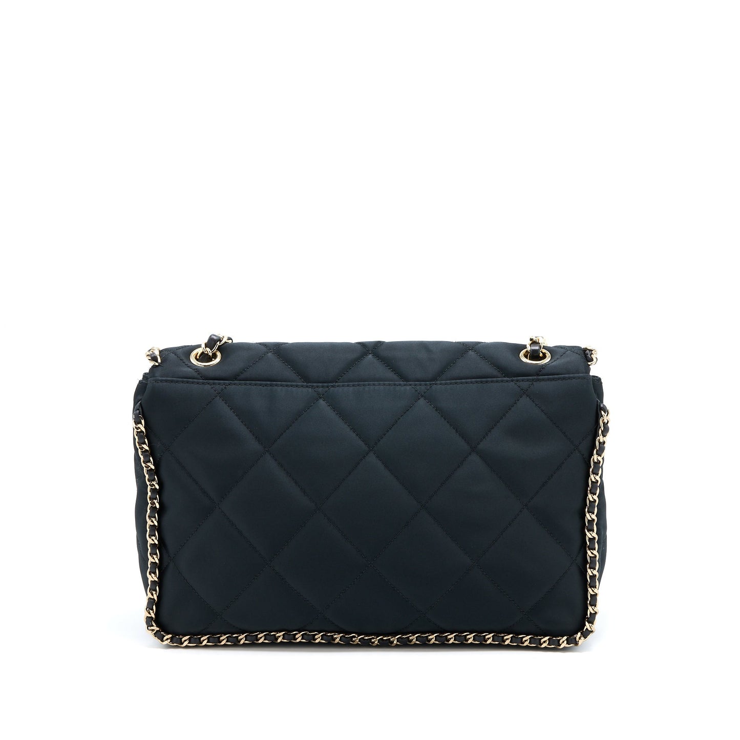 Chanel Seasonal Flap Bag Fabric Black