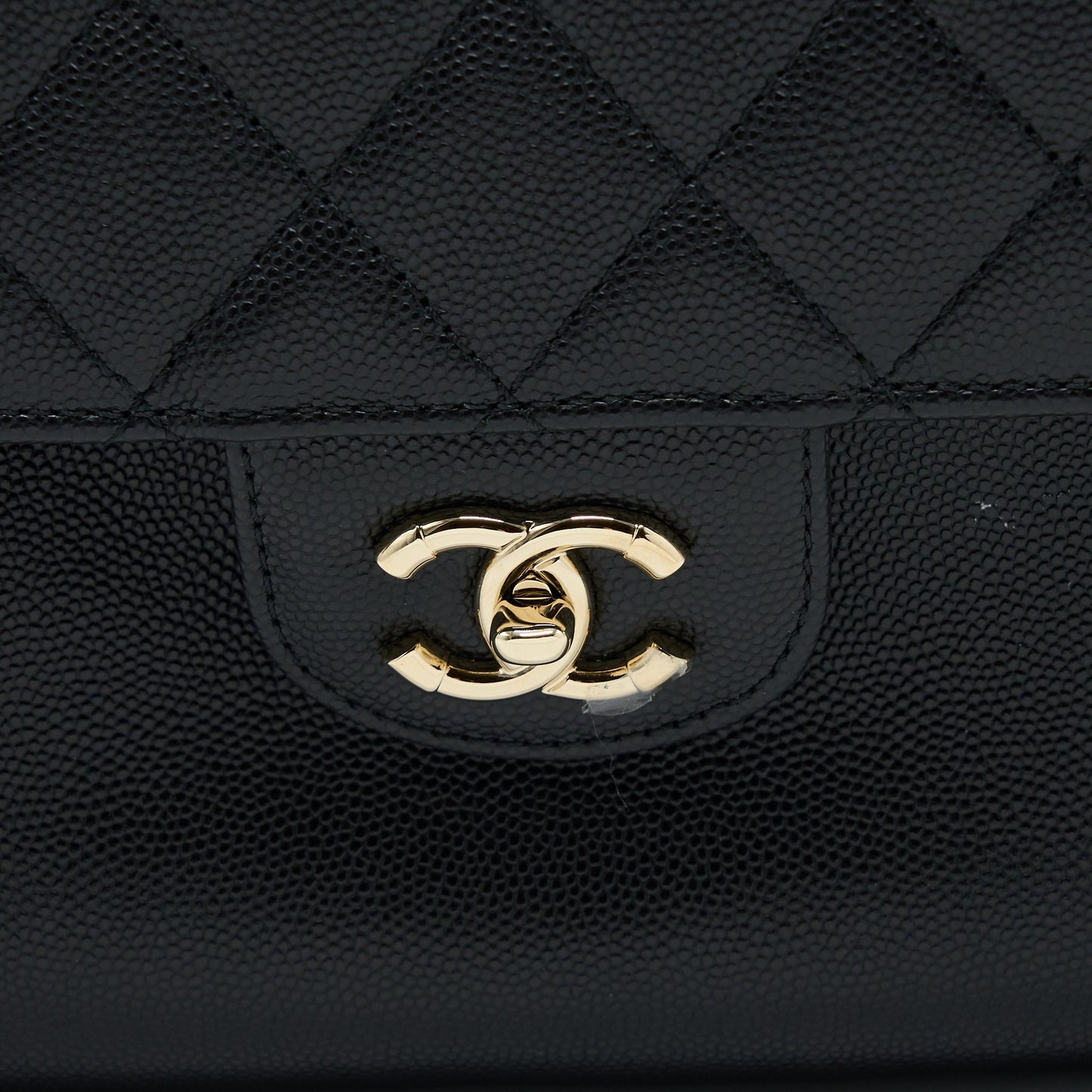 Chanel 19C Large Shopping Tote Bag Caviar Black L