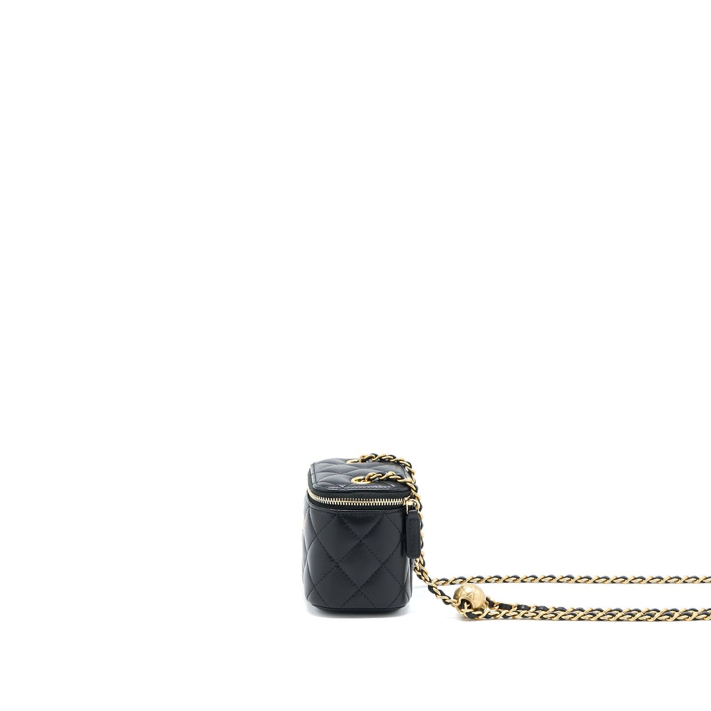 Chanel Pearl Crush Mini Vanity Lambskin Black