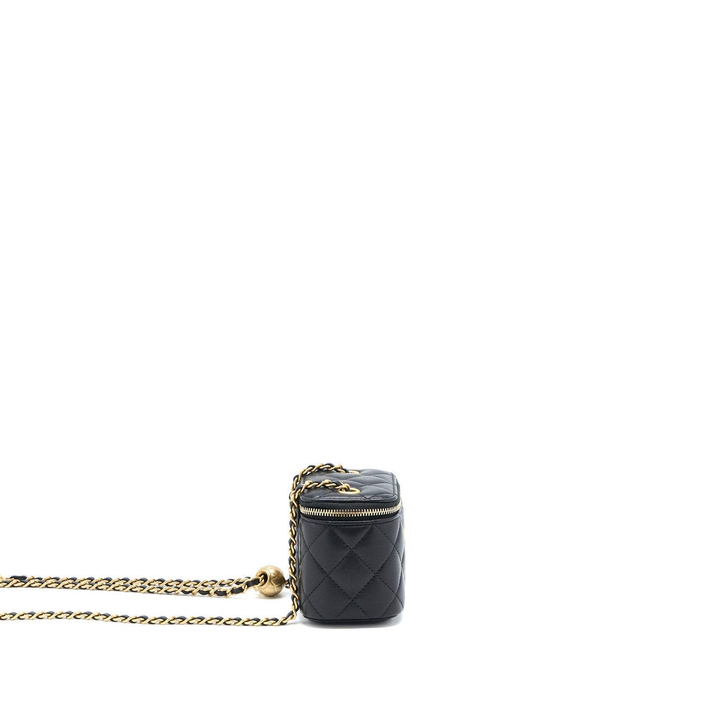 Chanel Pearl Crush Mini Vanity Lambskin Black