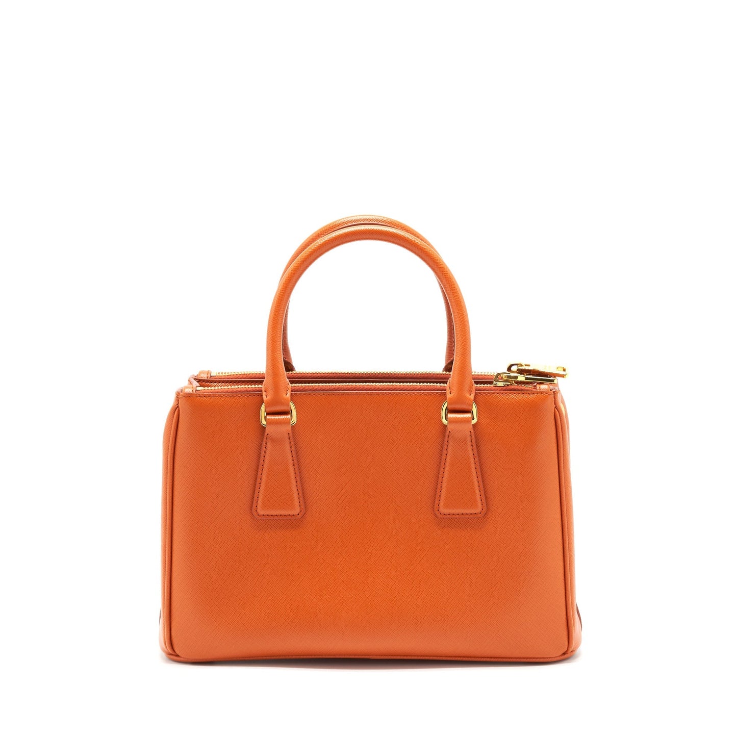 Prada Saffiano Tote Purse Papaya
