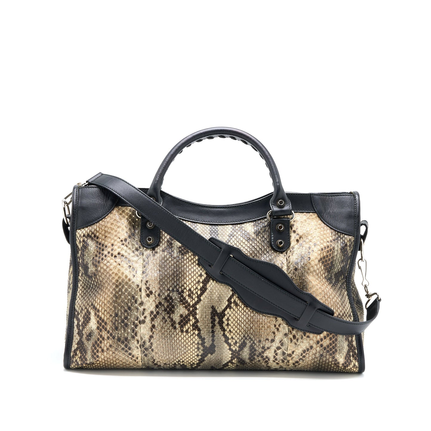 Balenciaga Classic City Python Leather