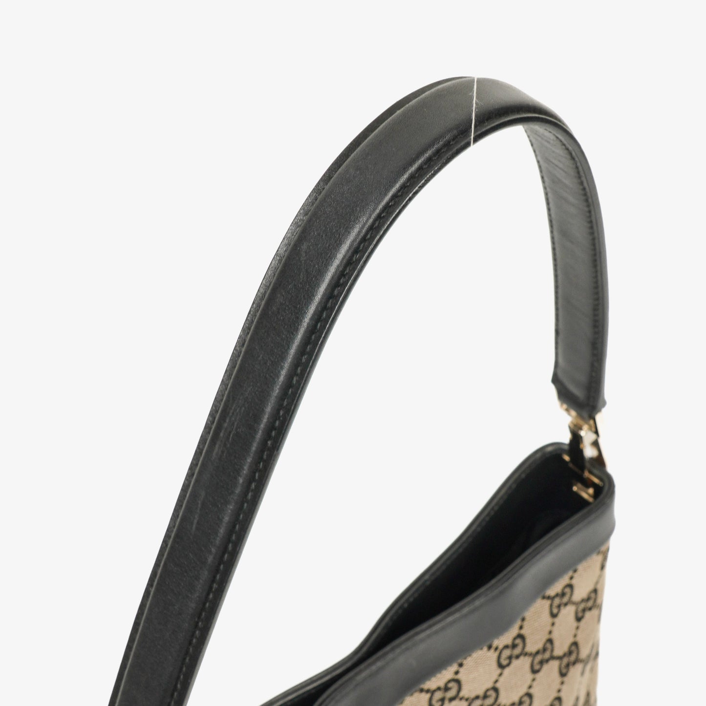 Gucci GG Canvas And Leather Shoulder Hobo Bag