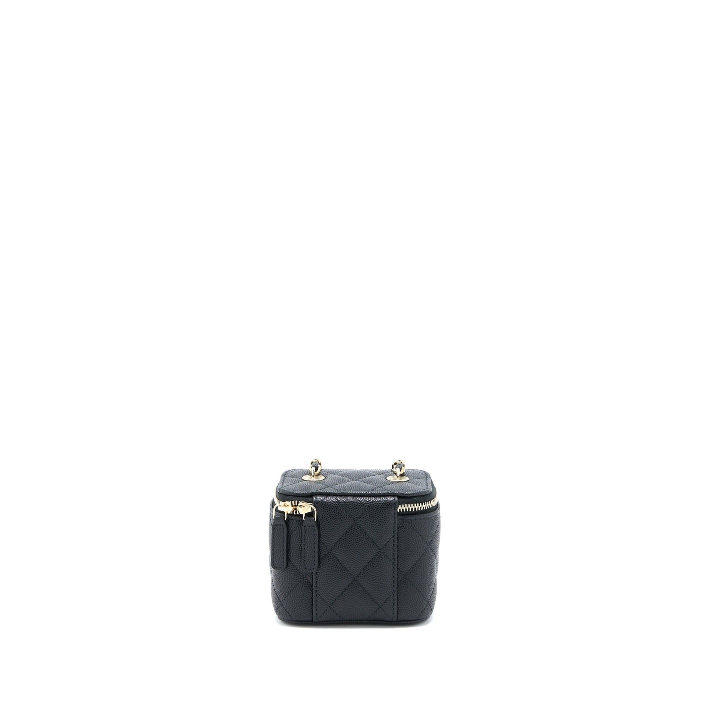 Chanel Mini Vanity with Chain Caviar Black L