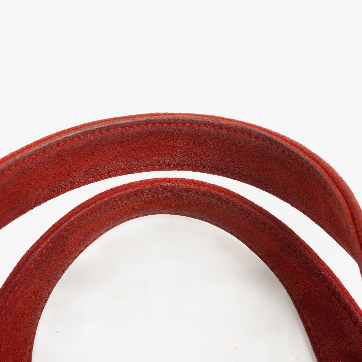 Chanel Suede Shearling Fur Red Handbag