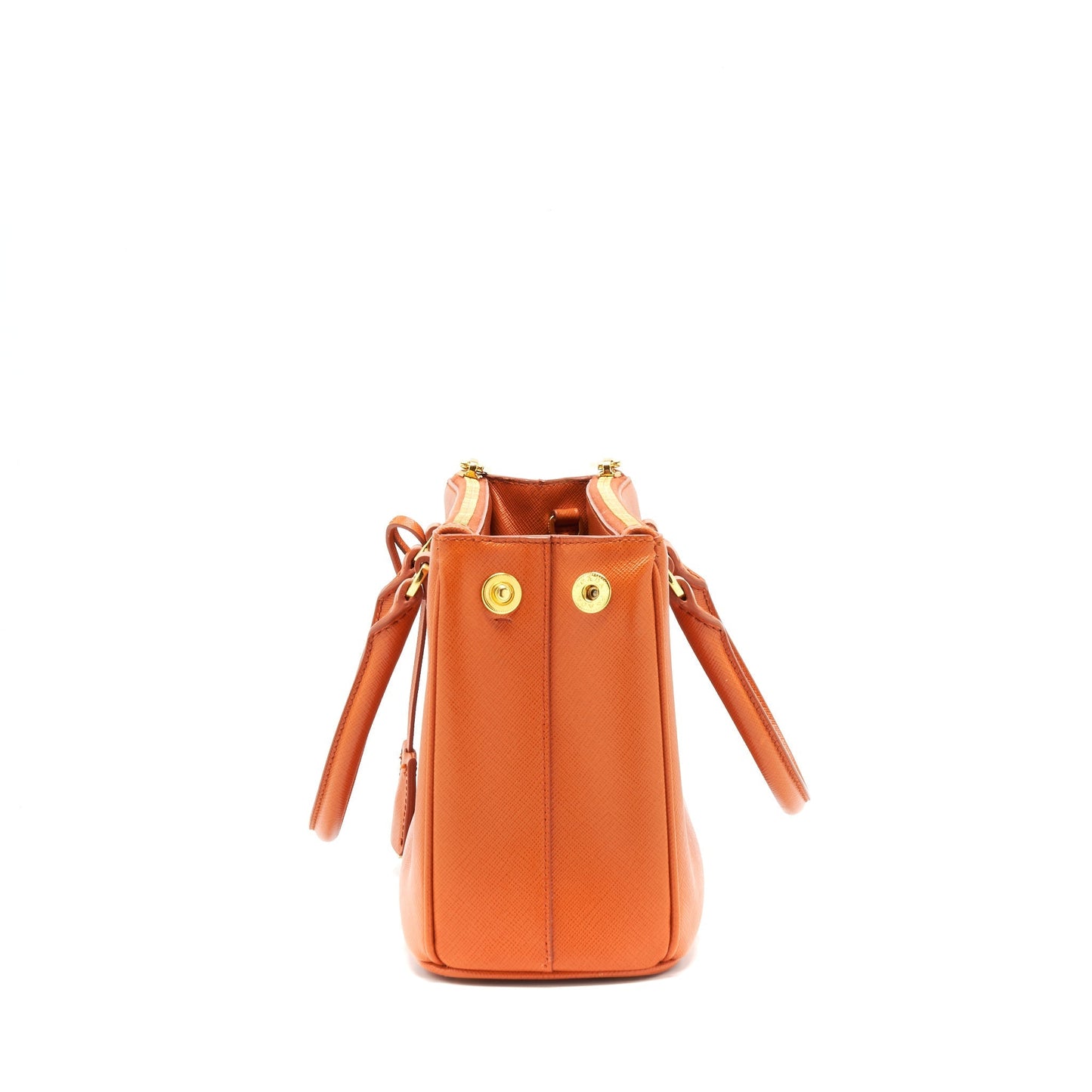 Prada Saffiano Tote Purse Papaya