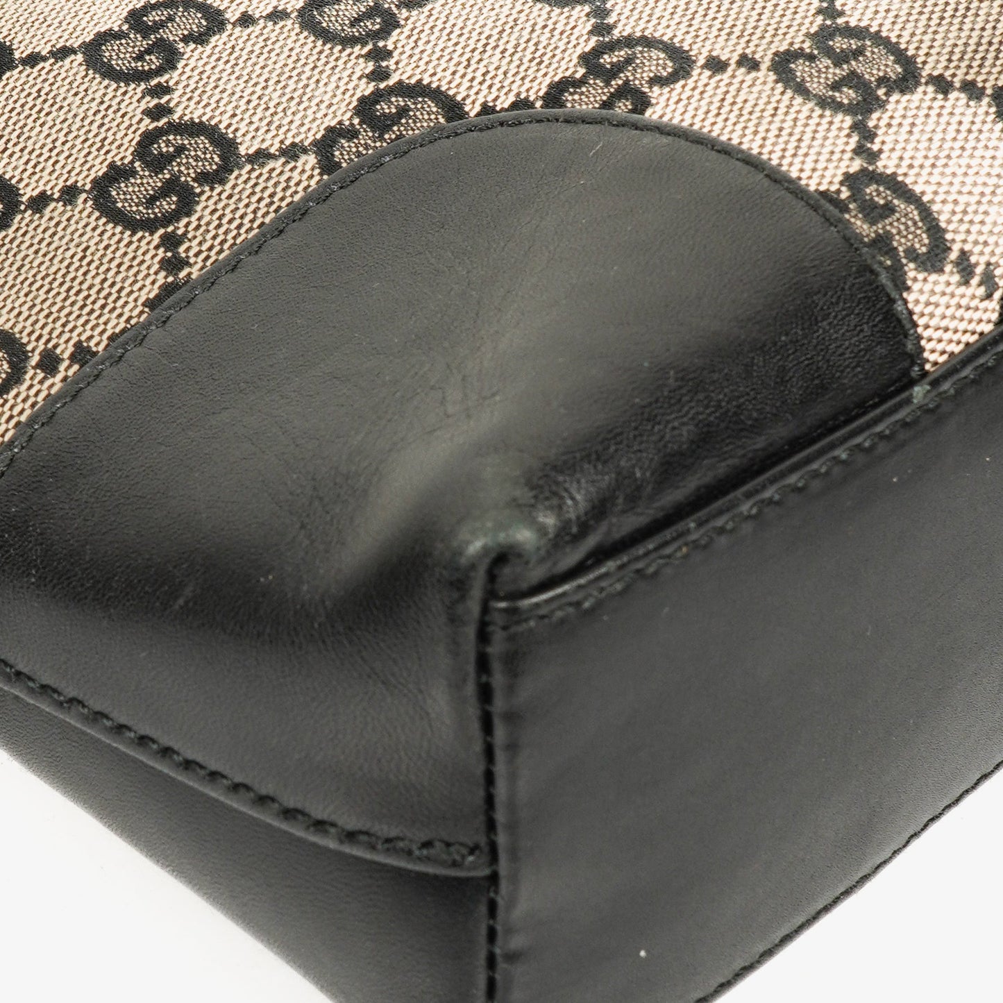 Gucci GG Canvas And Leather Shoulder Hobo Bag