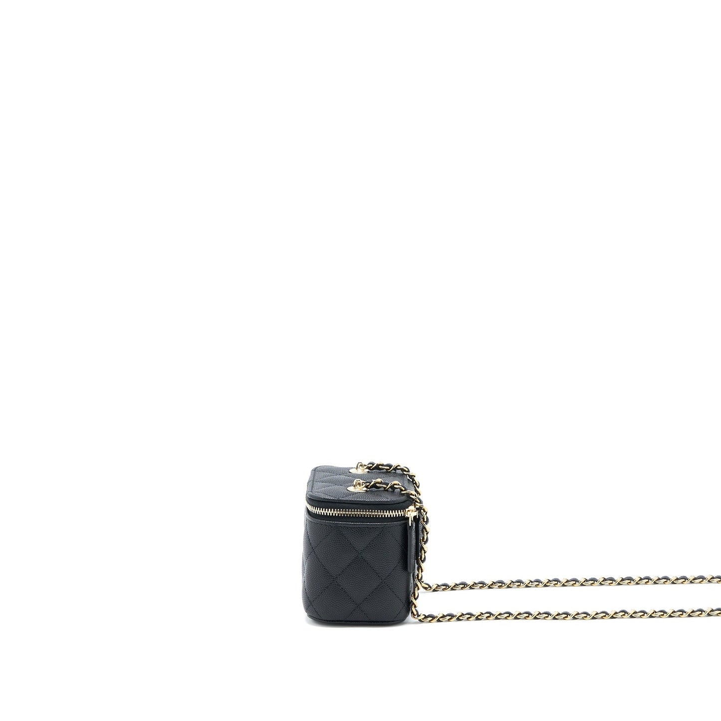 Chanel Mini Vanity with Chain Caviar Black L