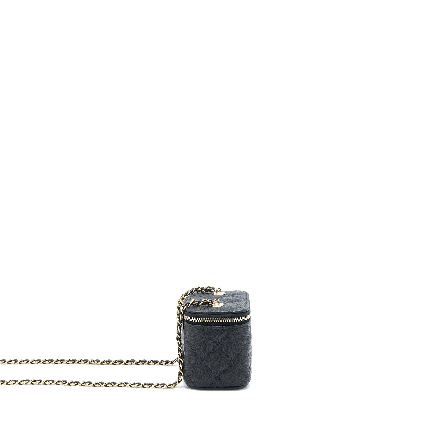 Chanel Mini Vanity with Chain Caviar Black L