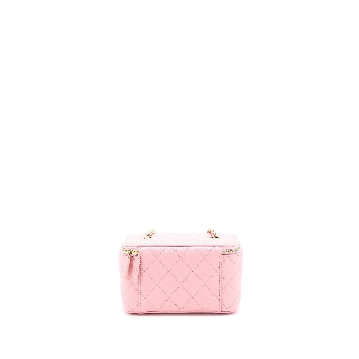 Chanel Long Vanity With Chain Caviar Pink L