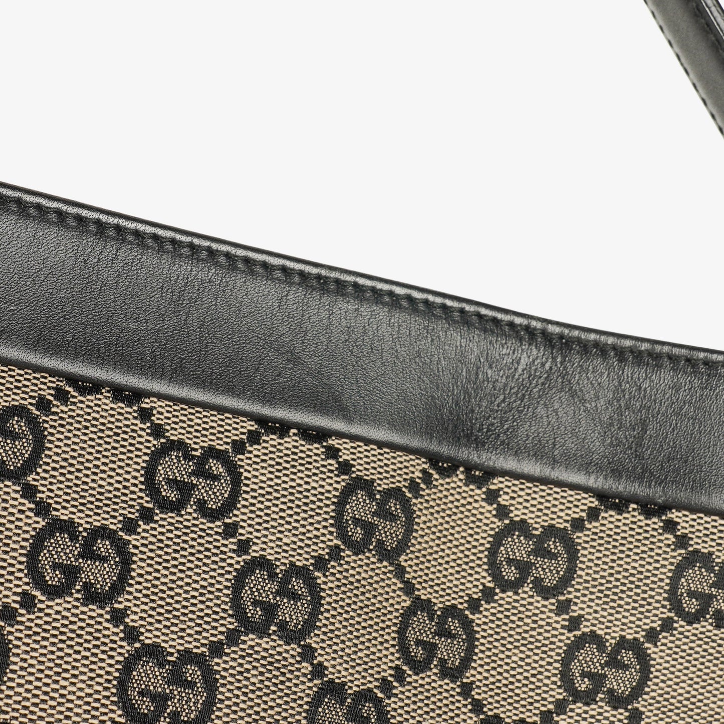 Gucci GG Canvas And Leather Shoulder Hobo Bag