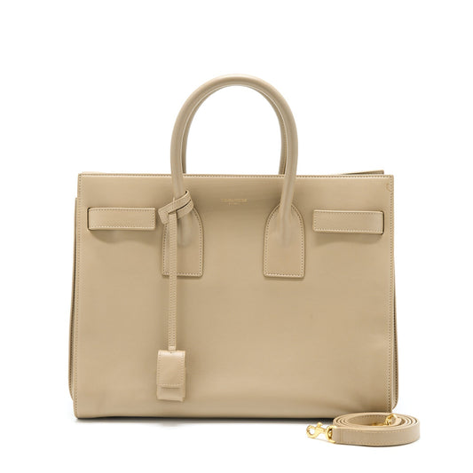 Saint Laurent/ Sac De Jour Tote Purse Beige