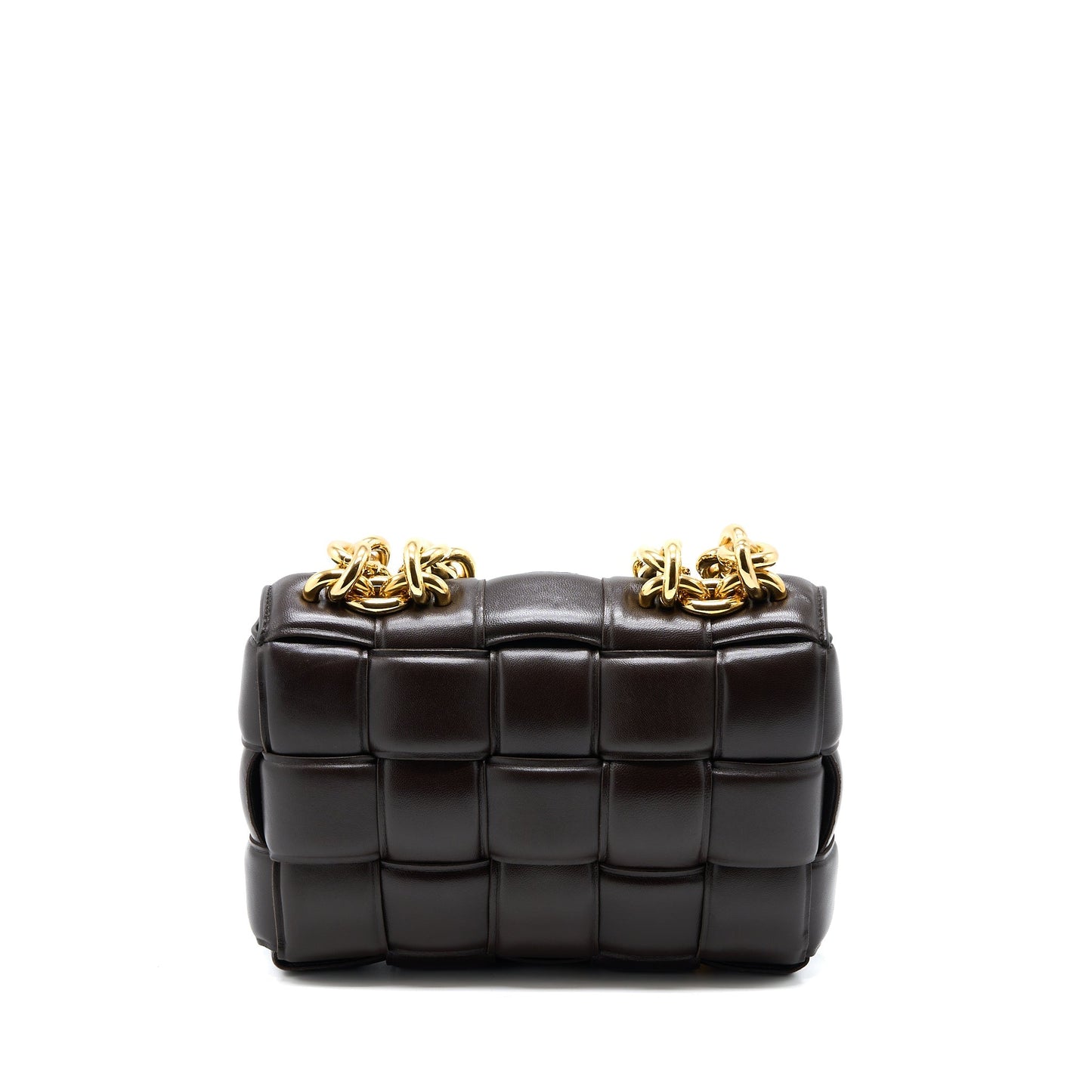 Bottega Veneta Chain Cassette Purse Dark Brown