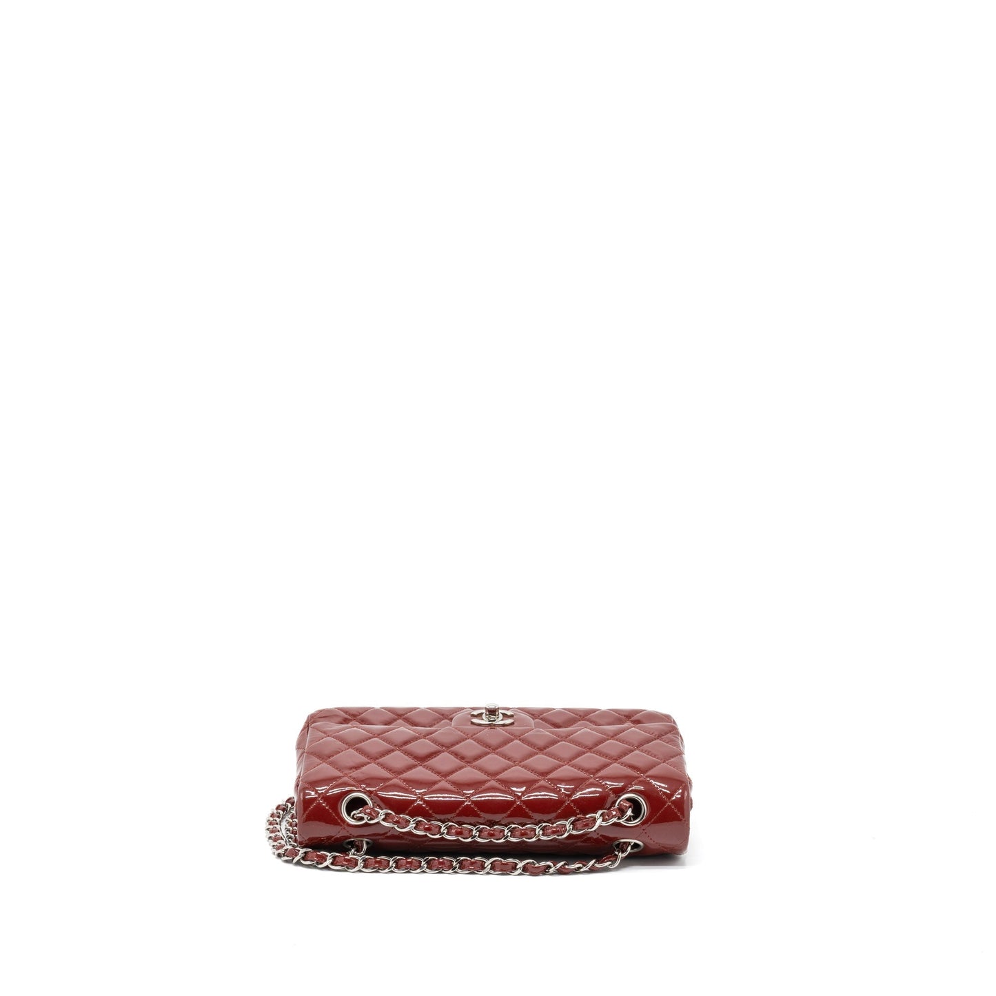 Chanel Medium Classic Double Flap Bag Patent Red