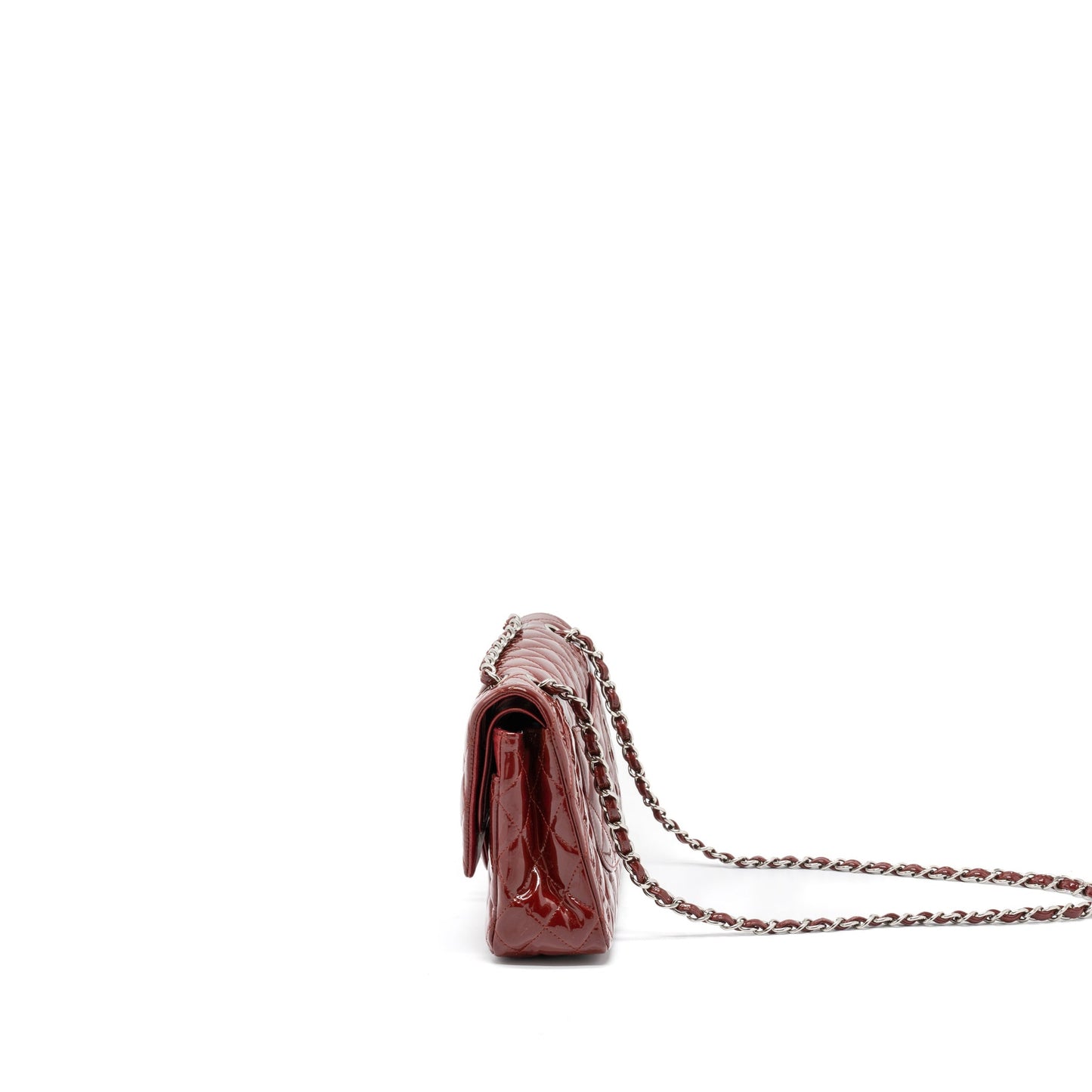 Chanel Medium Classic Double Flap Bag Patent Red