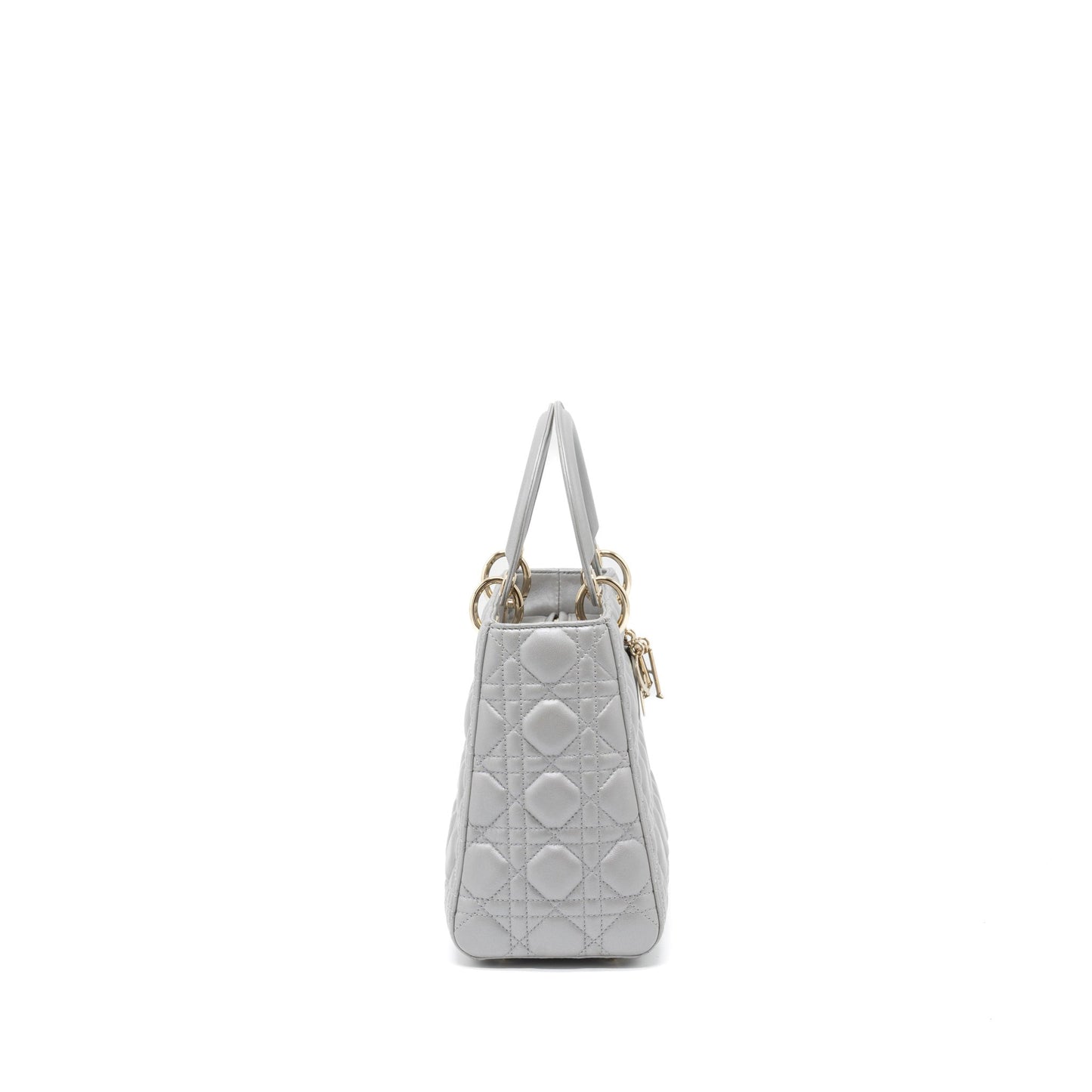 Dior Medium Lady Dior Lambskin Grey