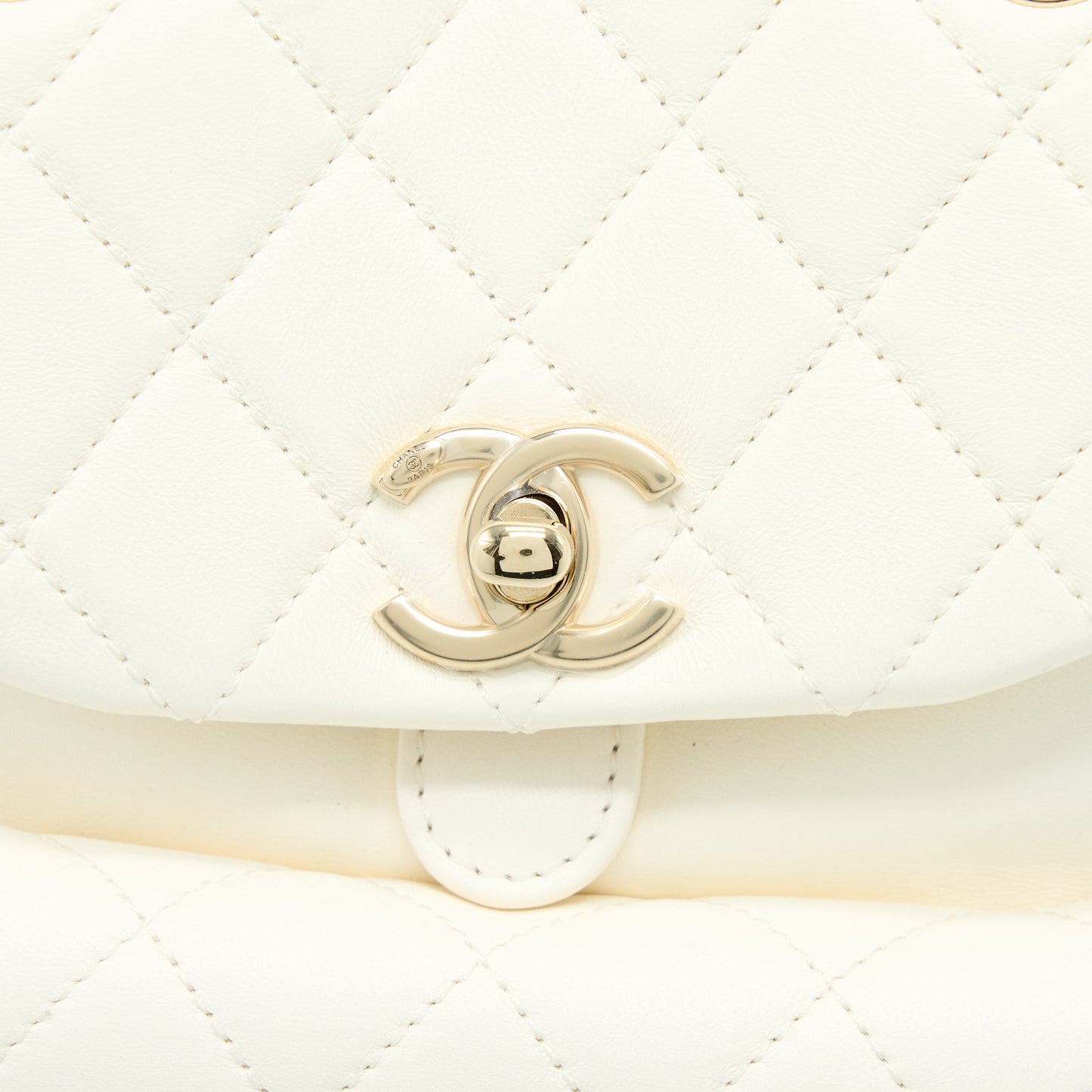 Chanel Duma Mini Backpack Lambskin White L (Microchip)