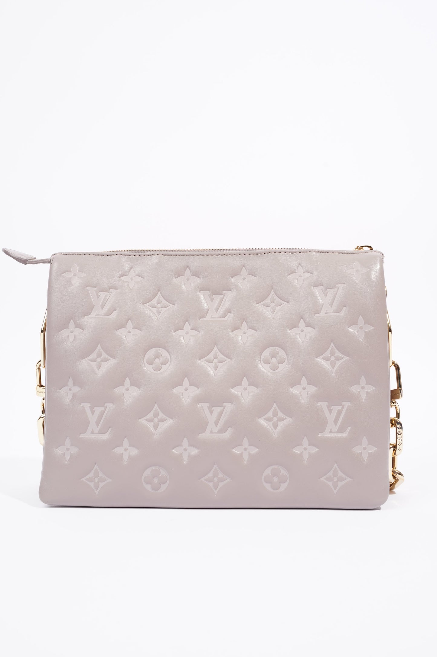 Louis Vuitton Coussin Bag Grey Leather MM