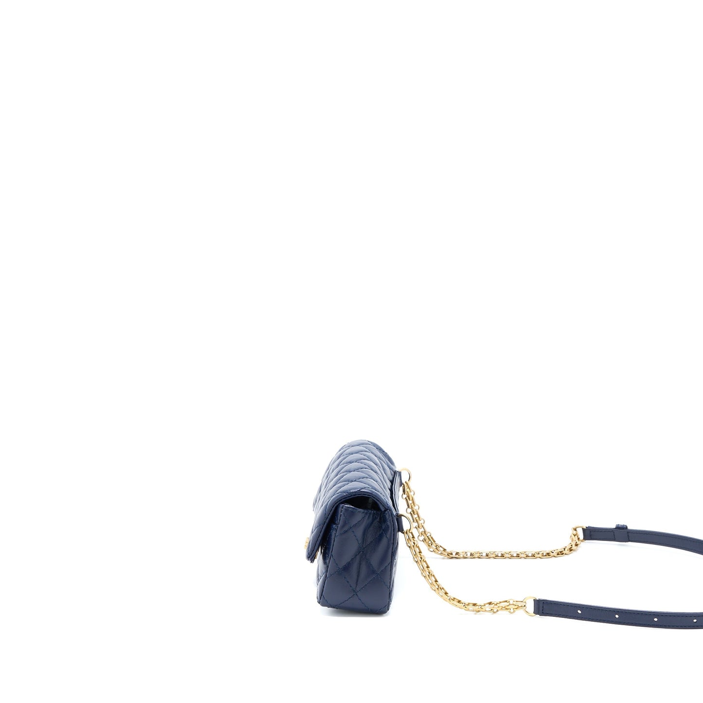 Chanel 2.55 Reissue Mini Waist Belt Bag Aged Calfskin Navy