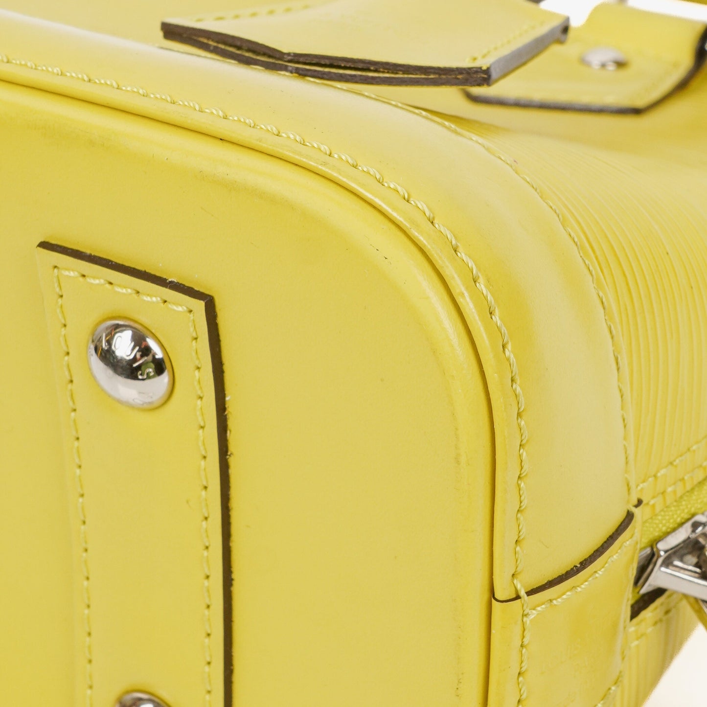 Louis Vuitton Alma BB Pistache EPI Leather Bag