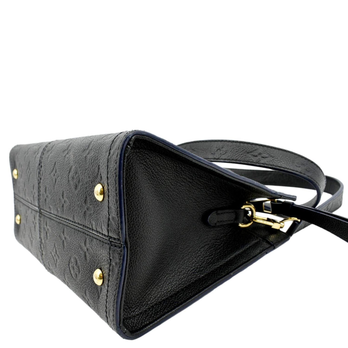 LOUIS VUITTON Sully PM Monogram Empreinte Leather Shoulder Bag Black