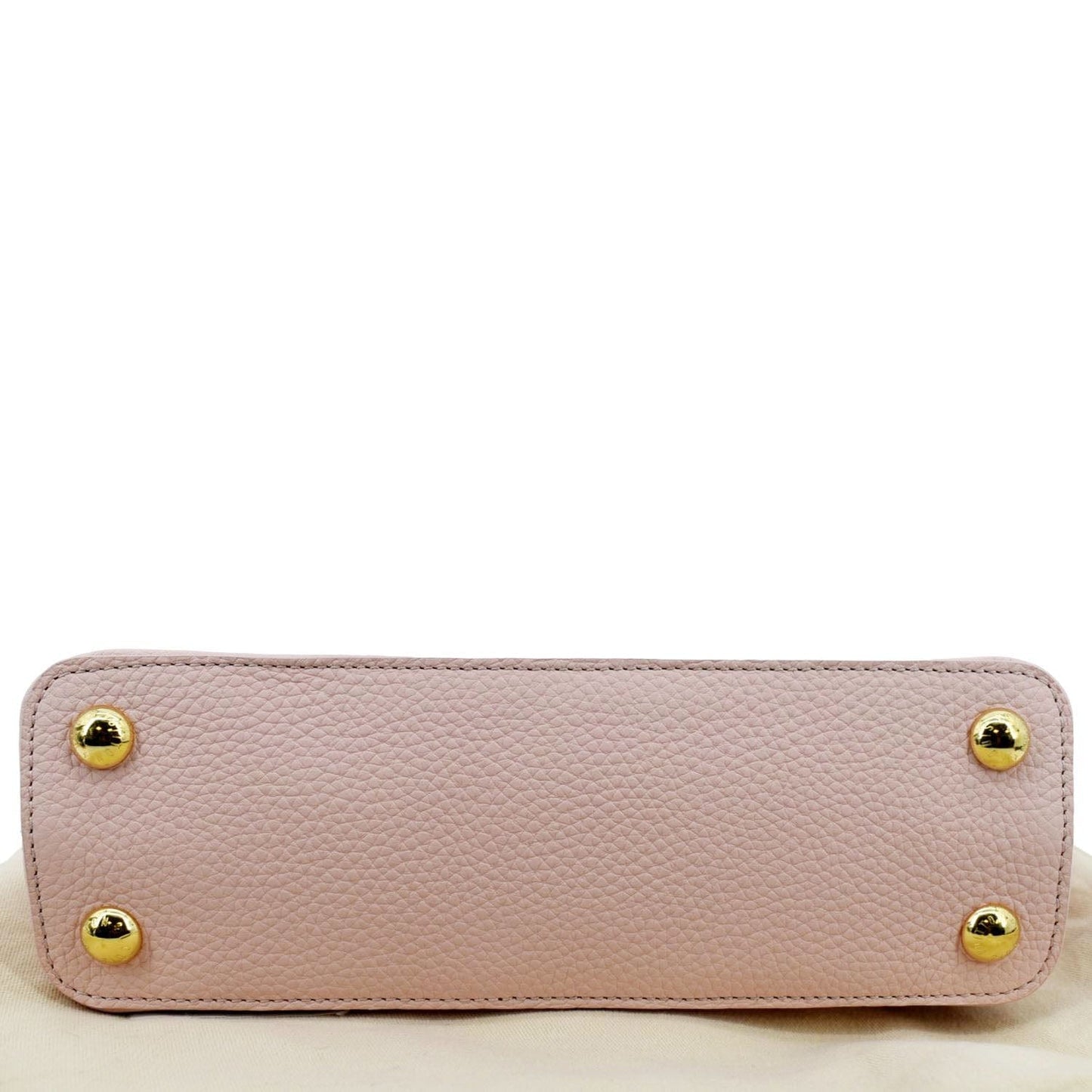 LOUIS VUITTON Capucines BB Taurillon Leather Shoulder Bag Baby Pink