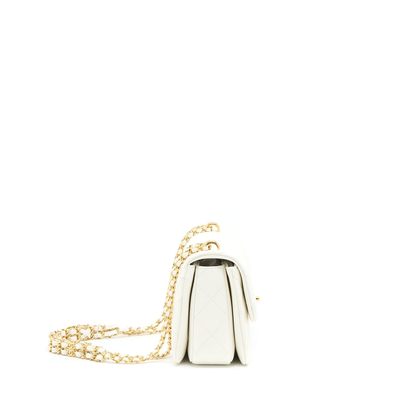 Chanel 22K Coco First Caviar White  (Microchip)