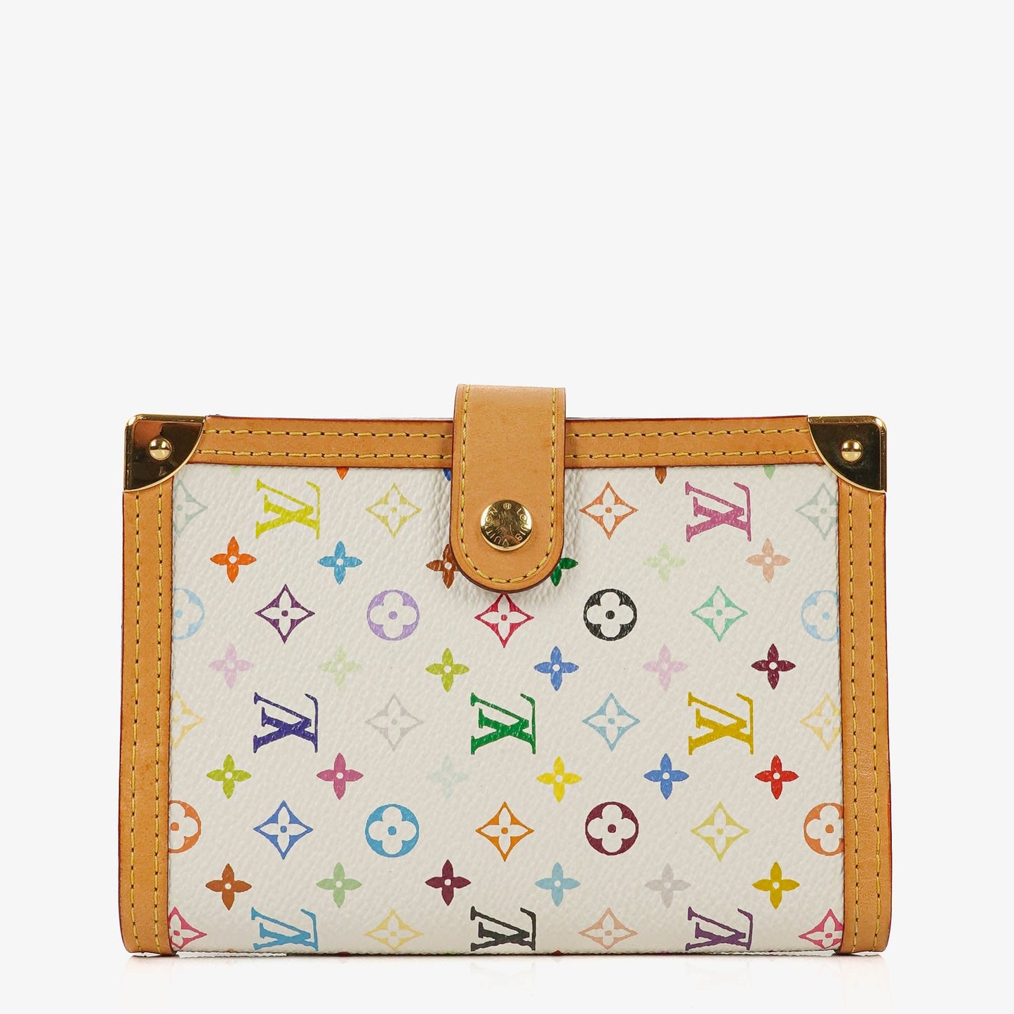 Louis Vuitton x Takashi Murakami White Monogram Multicolore Small Agenda/Notebook Cover