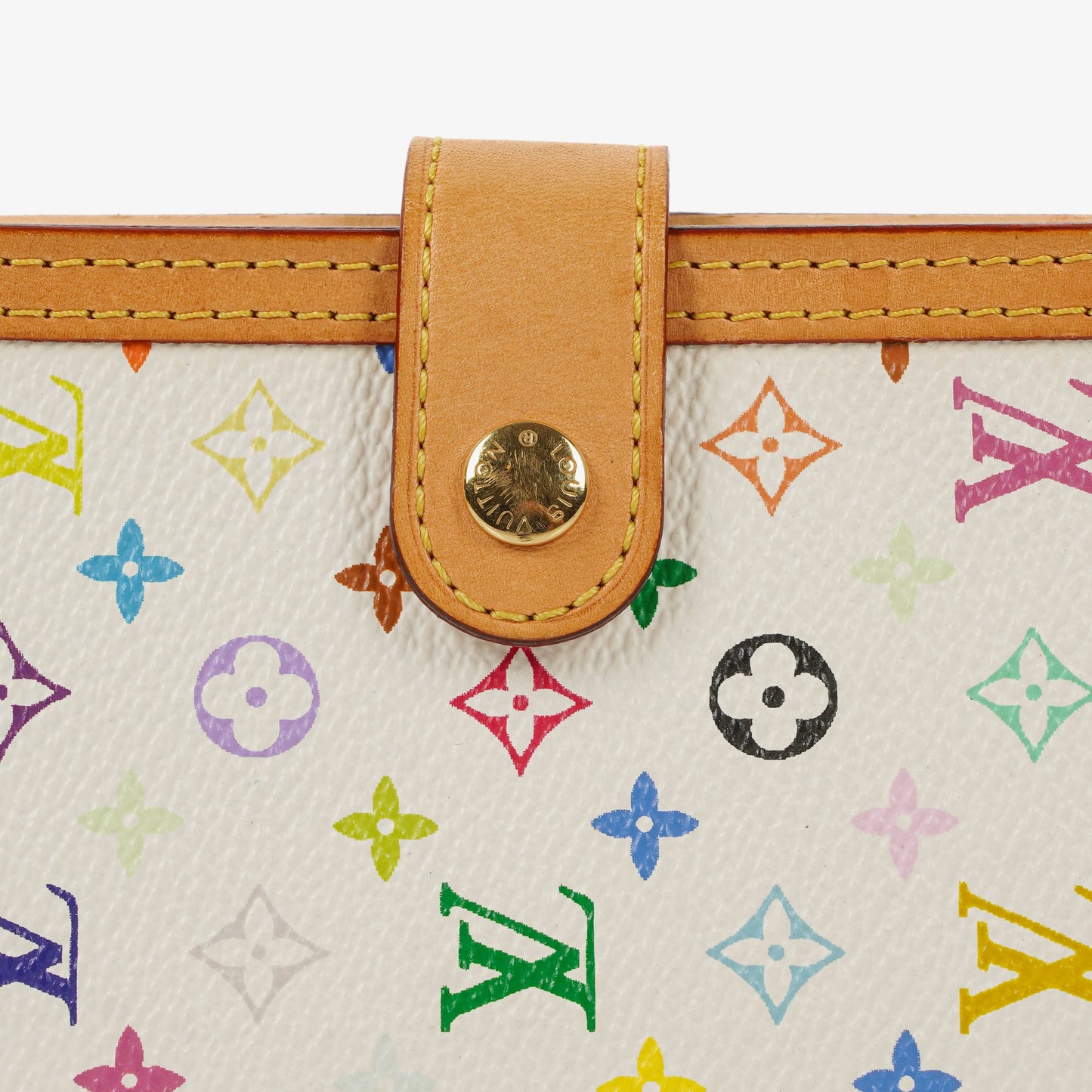 Louis Vuitton x Takashi Murakami White Monogram Multicolore Small Agenda/Notebook Cover