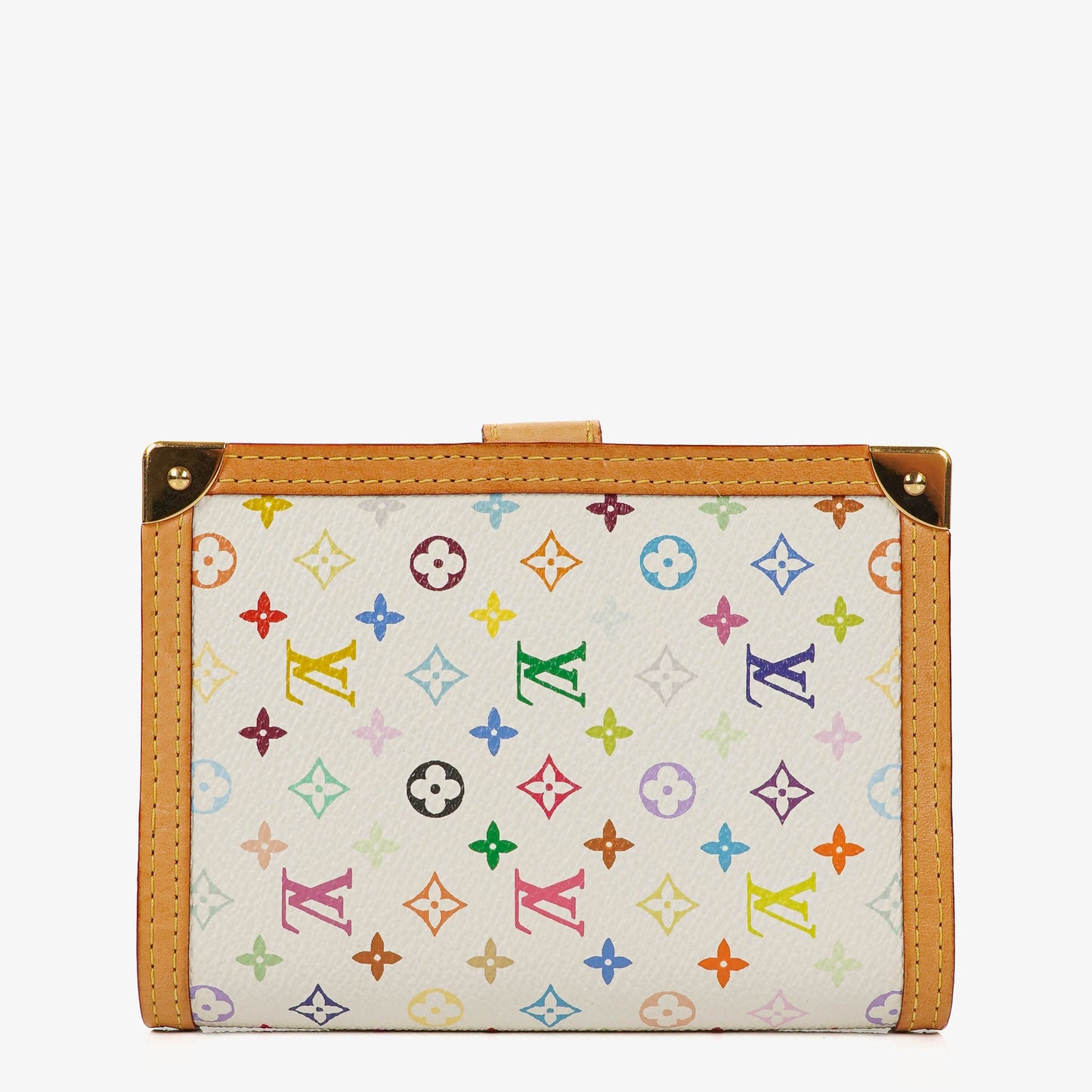 Louis Vuitton x Takashi Murakami White Monogram Multicolore Small Agenda/Notebook Cover