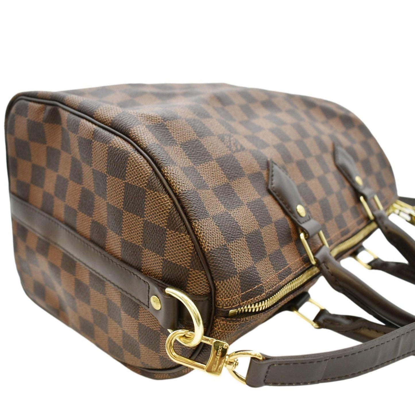 LOUIS VUITTON  30 Bandouliere Damier Ebene Satchel Bag Brown