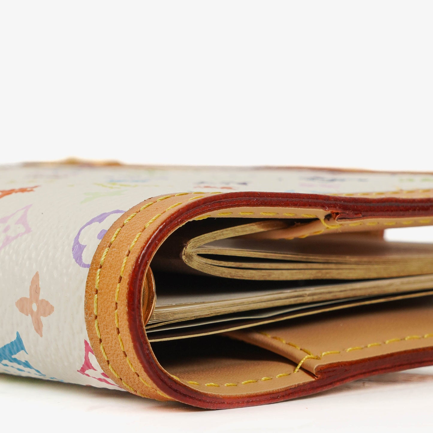 Louis Vuitton x Takashi Murakami White Monogram Multicolore Small Agenda/Notebook Cover