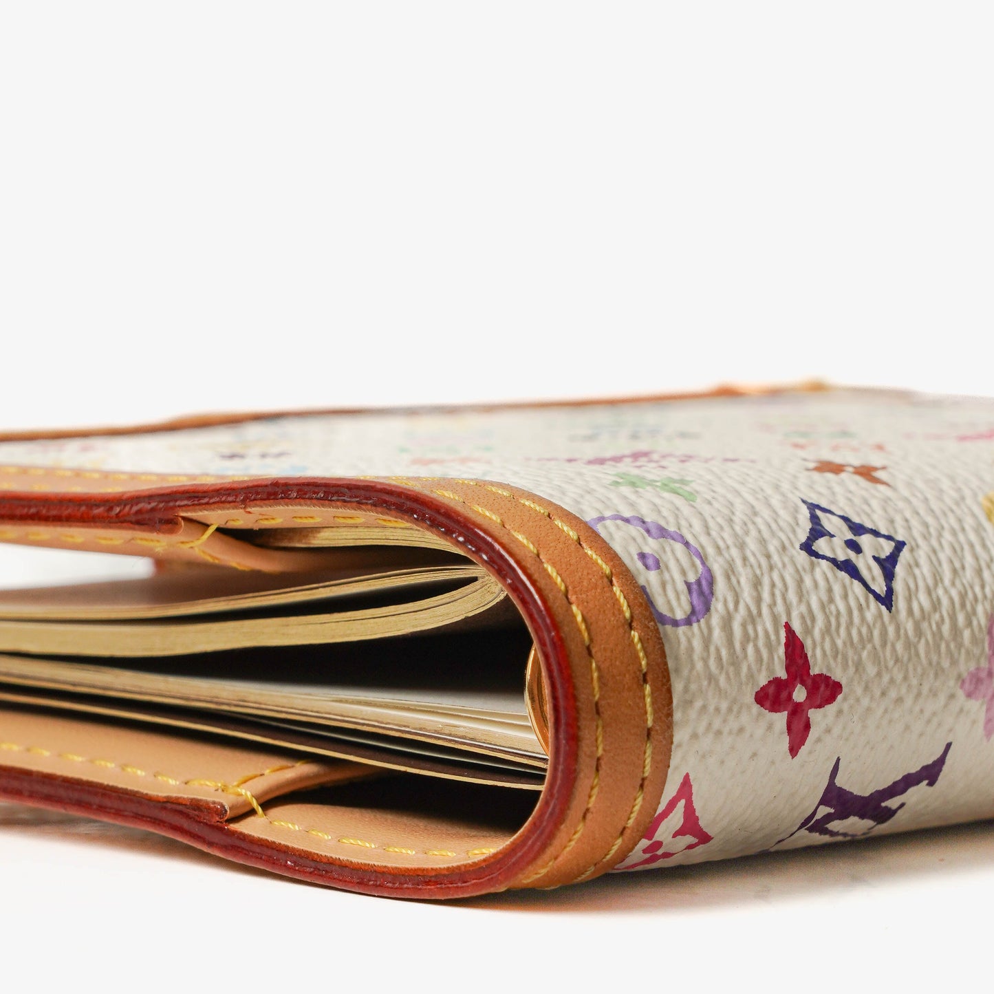 Louis Vuitton x Takashi Murakami White Monogram Multicolore Small Agenda/Notebook Cover