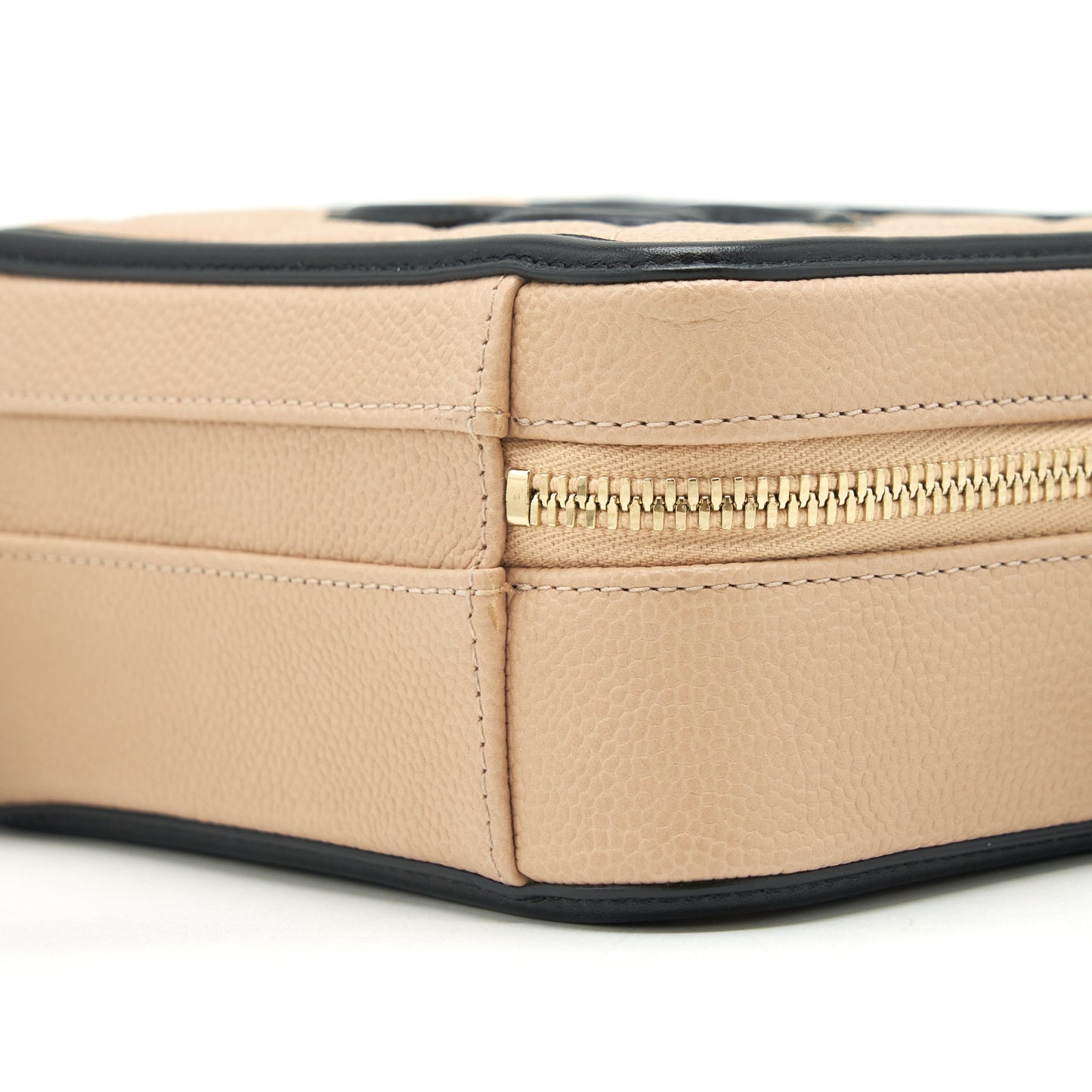 Chanel Mini Vanity Filigree Caviar Beige / Black L