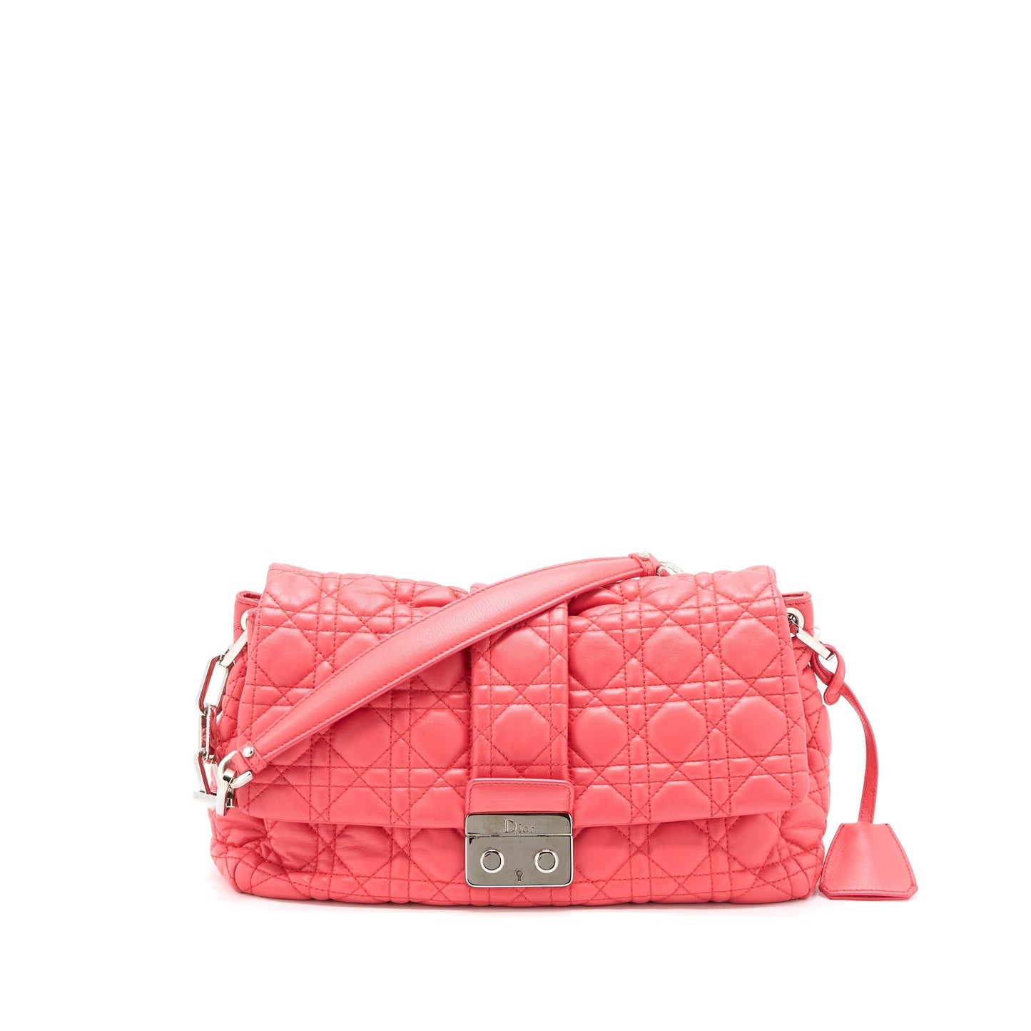 Dior New Lock Flap Mini Purse Lambskin Red